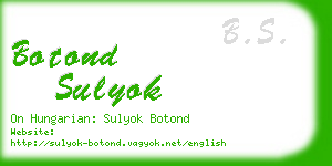 botond sulyok business card